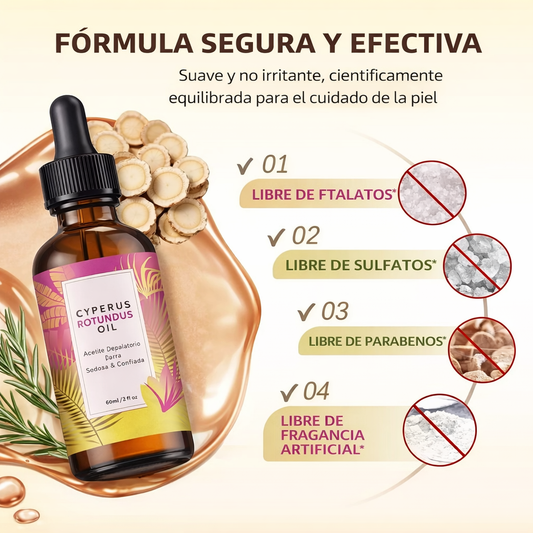 Sistema Botánico de Control del Vello: Cyperus Rotundus Oil 30 mL