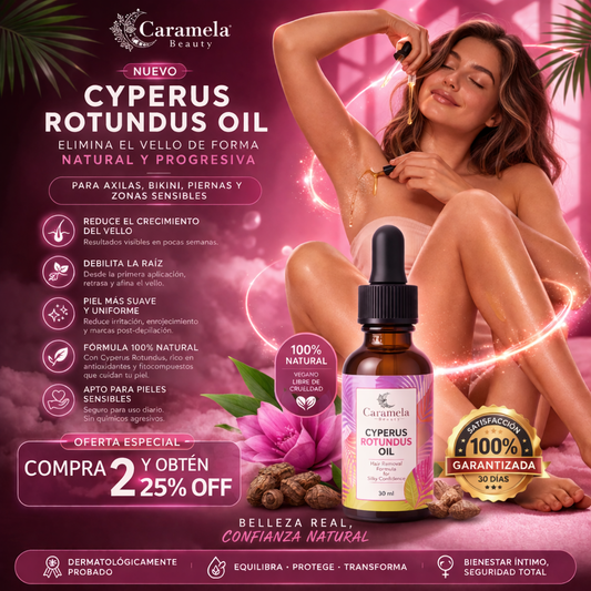 Sistema Botánico de Control del Vello: Cyperus Rotundus Oil 30 mL