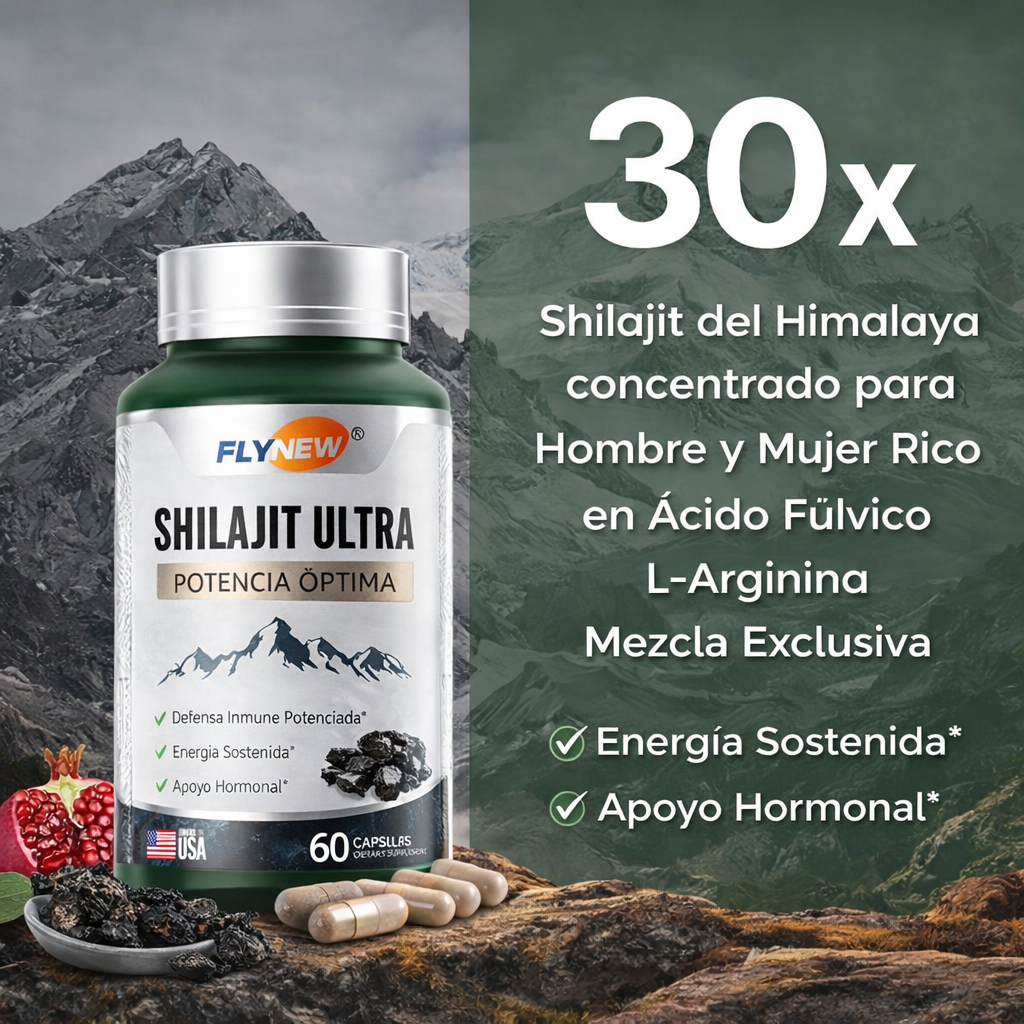 Shilajit Ultra Fly New: Potencia tu rendimiento y vuelve a sentirte en tu mejor versión