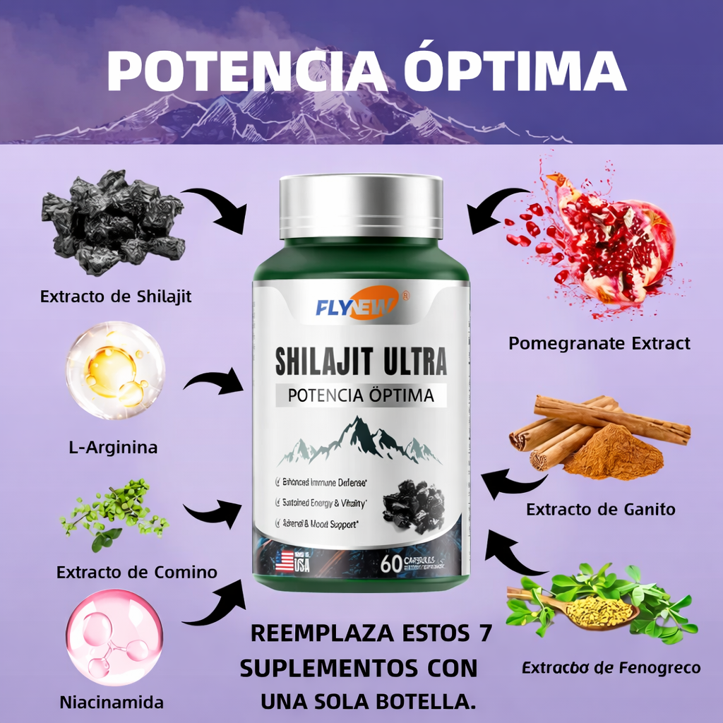 Shilajit Ultra Fly New: Potencia tu rendimiento y vuelve a sentirte en tu mejor versión